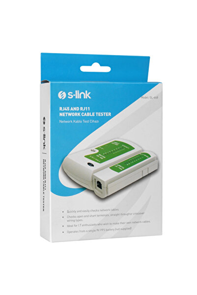 S-LINK Sl-468, Rj45 and Rj11 Tester, Cable Tester