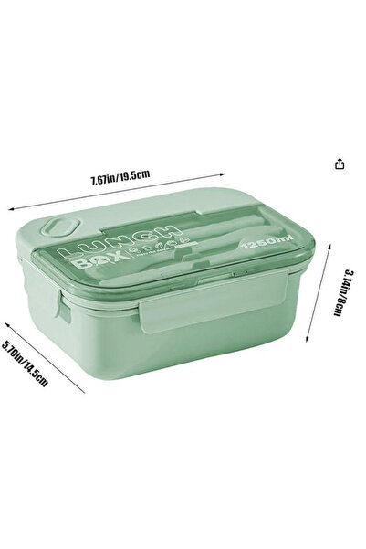 Arabest Compartment Lunch Box Humanized Design Microwaveable Bento Lunch Box for Office