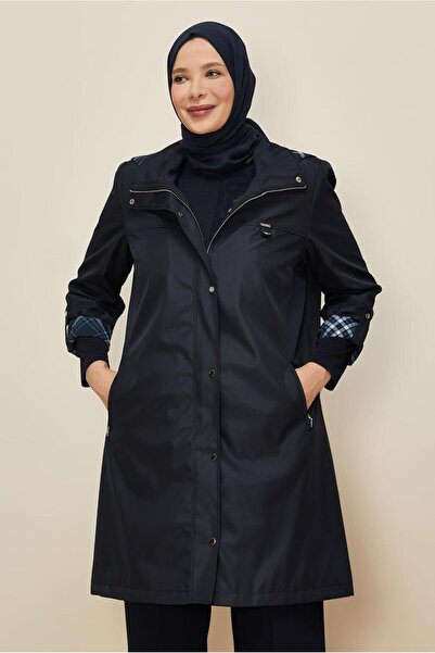 Alvina Plus Size Trench Coat 10992
