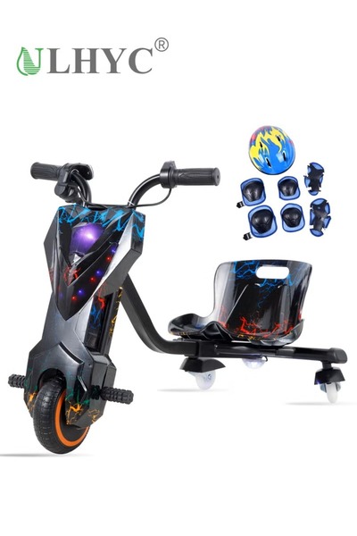 ULHYC Electric Scooter, E Plays Your Own Custom Music via Bluetooth, and Adjusts to Three Speeds