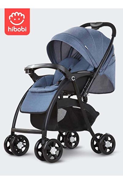 hibobi Travel Stroller, Parent & Forward Facing, Recline Seat, One-Hand Fold, Lightweight & Compact