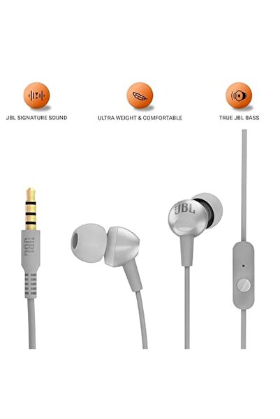 JBLTM ORIGINAL JBL C200SI In-Ear Headphones (SILVER)