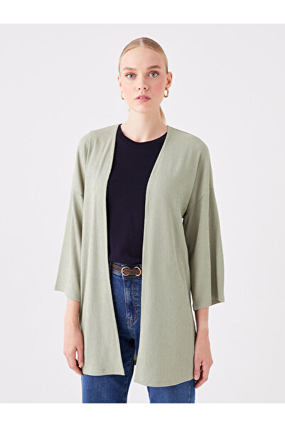 LC Waikiki Shawl Collar Plain Long Sleeve Women's Cardigan