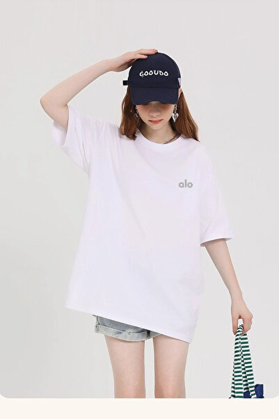 Alo white short sleeve t-shirt