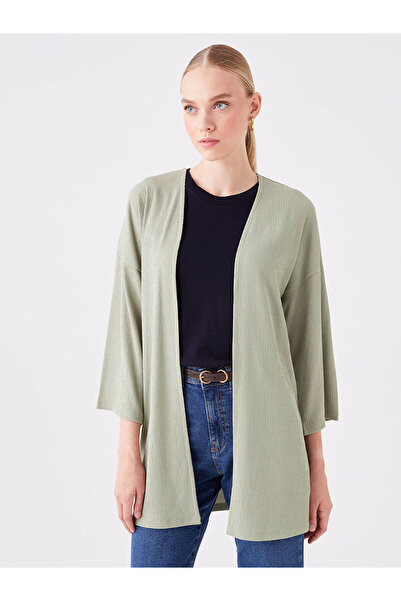 LC Waikiki Shawl Collar Plain Long Sleeve Women's Cardigan