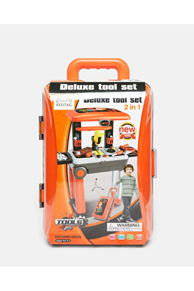 REDTAG Boys Orange Deluxe Tool Play Set