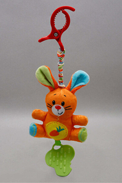 REDTAG Rabbit With Clip and Teether for Active Babies