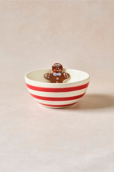 Karaca New Year Yılbaşı Jolly Gingerbread Çerezlik 11 x 6 cm