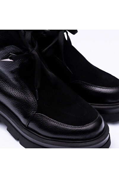 VAGAM Black High-Sole Boots 2075