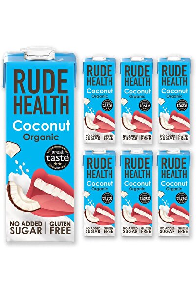 Rude Health Organic Coconut Milk Drink, 6 x 1L (Dairy-Free, Vegan)