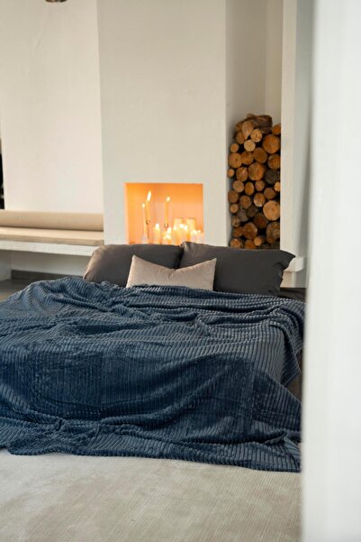 Menderes Home La Notte Single Blanket Denim
