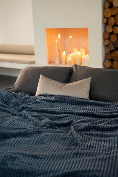 Menderes Home La Notte Single Blanket Denim