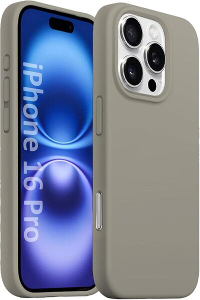 Margoun iPhone 16 Pro Max Liquid Silicone Case (Color Dark Grey)