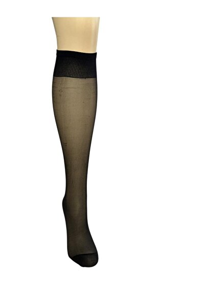 Walk For Women's 3-Piece Fit Below-Knee Thin Shiny Trouser Socks