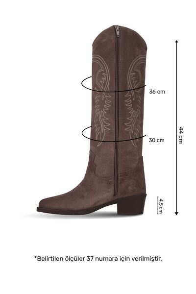 Bueno Shoes Mink Suede Women's Heeled Boots 01Wf1004