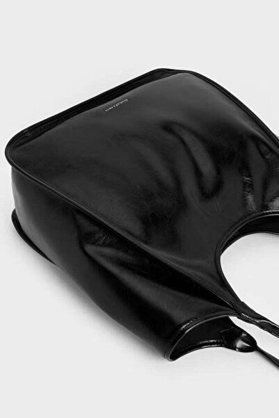 Generic Siana Metallic Crinkle Effect Slouchy Tote Bag