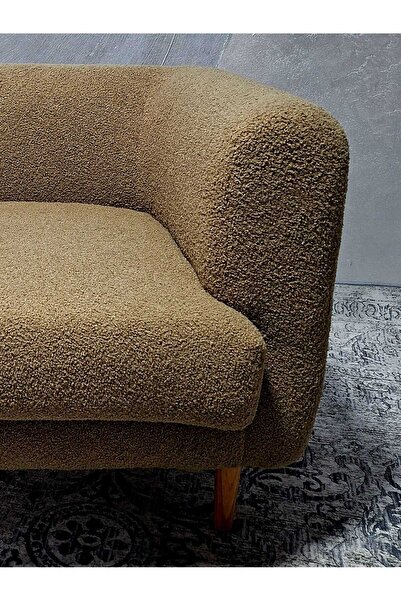 Fotoliipuf Modern armchair, Scandinavian design, wooden legs - comfort and elegance