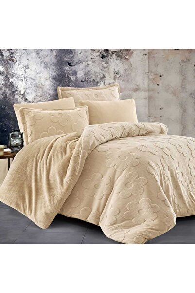 Feather Twin bedspread 180x230cm with sewn-in winter faux fur filling, 4 pieces, Lavi Feather