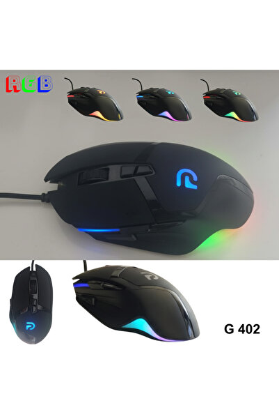 VOREX Trio - G402 Siyah RGB Gaming Mouse | Kablolu Oyuncu Faresi