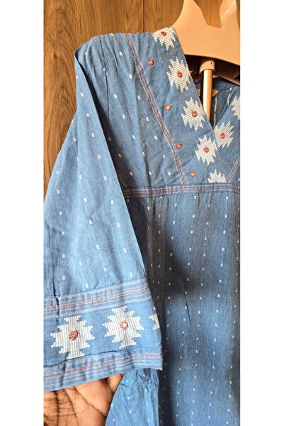 THUGFIT BLUE SALWAR SET COTTON COMFY WEAR