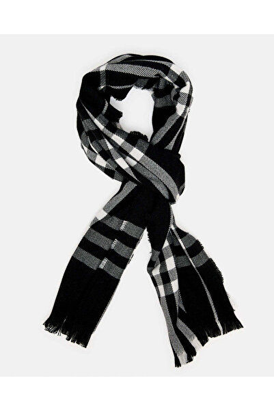 REDTAG وشاح محبوك أسود للرجال