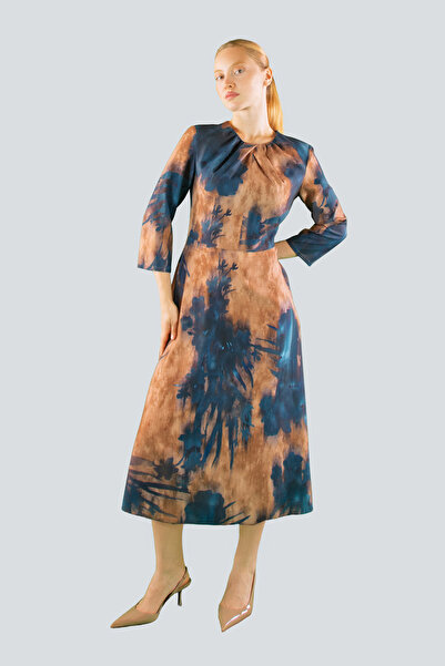 IDYL Belted patterned dress