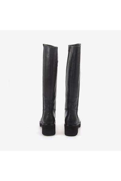 KEMAL TANCA Hakiki Deri Kadın Günlük Çizme 7010