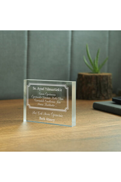 Hediyesepeti Placă cu mesaj cadou pentru profesor