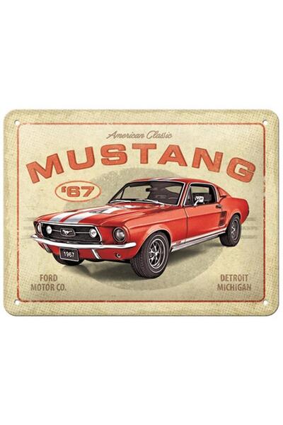 Nostalgic Art Placa decor metalica 15x20 Ford Mustang GT 1967 Re