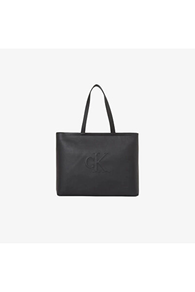 Calvin Klein Sculpted Slim Tote Kadın Siyah Çanta