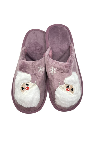 TECOS Papuci de casa cu motive de Crăciun pentru femei, Tecos®, mărime 36-37,...