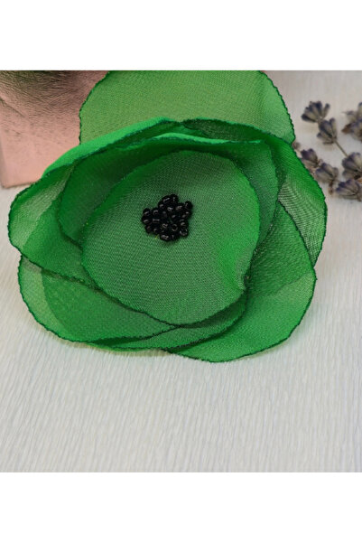 Handmade Broșă – Emerald Bloom