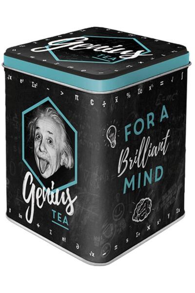 Nostalgic Art Einstein metal tea box - Genius Tea