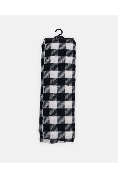 REDTAG وشاح نسائي محبوك منقوش باللونين الأبيض والأسود