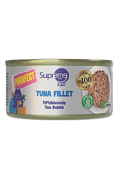 Tiftiklenmiş Ton Balıklı Yetişkin Konserve Kedi Maması 70gr