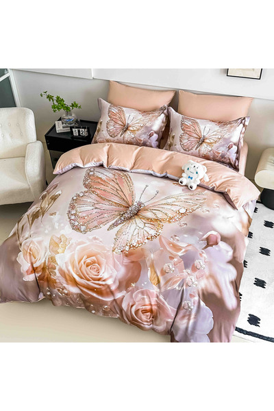 CHIRASO CHIRASO Bedding Set, 5D, Finet, ELASTIC Sheet 180x200+30cm, Duvet Cover 200x230cm, 4 Pillowcases