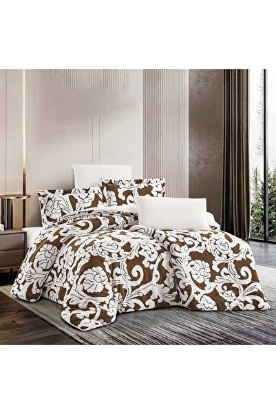Feather Twin bedspread with sewn-in filling, 180x230cm, embossed faux fur, 4 pieces, Diane Feather