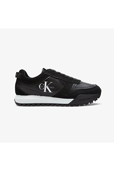 Calvin Klein Toothy Runner Lace Up Mix Kadın Siyah Sneaker