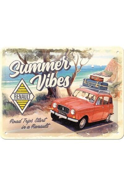 Nostalgic Art Metal decorative plate 15x20cm, Renault Summer Vibes