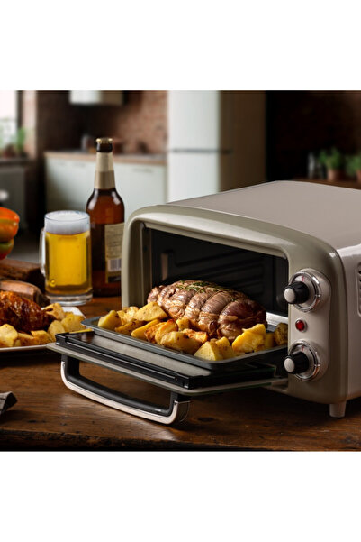 ARIETE Electric oven VINTAGE 3919/03, 800W, 10 l, 3 modes, 230C, Timer 60 min, Beige