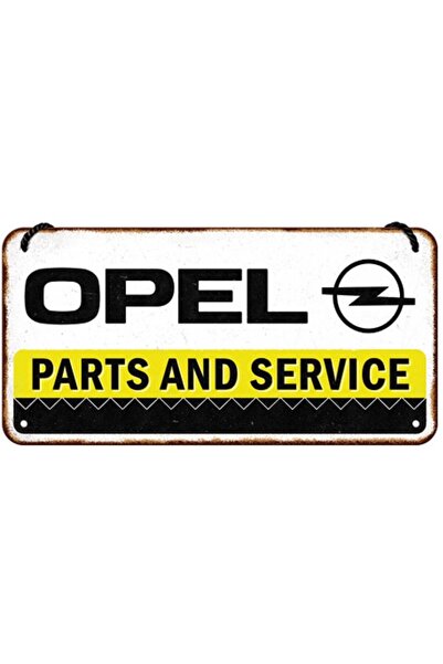 Nostalgic Art Metal plate with cord 10x20 Opel - Parts & Servic