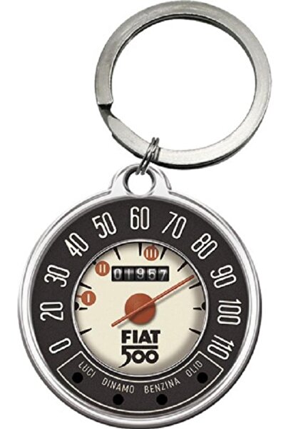 Nostalgic Art Fiat 500 Keychain - Speedometer
