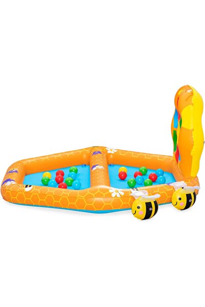 BESTWAY Lil Beehive Double Pool with Ball Pit, 1.27 m × 1.19 m × 61 cm