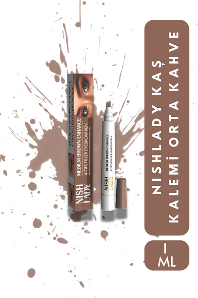 NISHLADY Eyebrow Pencil Medium Brown Color