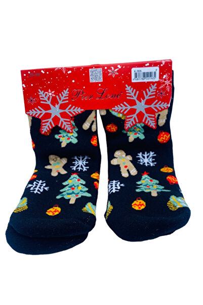 CRACOS Warm socks with Christmas motifs for women, gingerbread print, sizes 35-40, 2 pairs