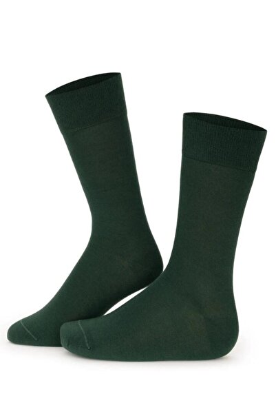 TOSKI Men's Bamboo Socks, Seamless, Green