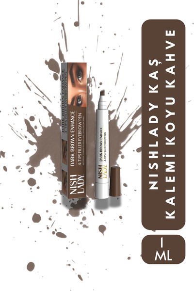 NISHLADY Eyebrow Pencil Dark Brown Color