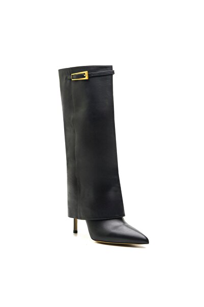 Sofia Baldi Anzar black genuine leather women's high heel boot