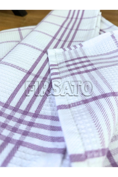 Fırsato Striped Honeycomb Textured Kitchen Towel |   Nutrition Cover |   Drying Cloth – 50X70Cm (Pack of 5)