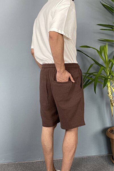 Alışveriş Sokağı Muslin Fabric Black Shorts